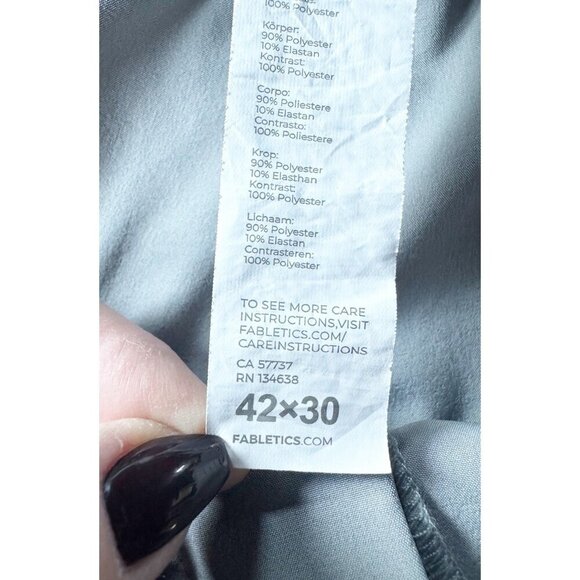 Fabletics Mens 42x30 (Act 41 X 27.5) The Only Pant Shadow Gray Performance Pants - Picture 6 of 9